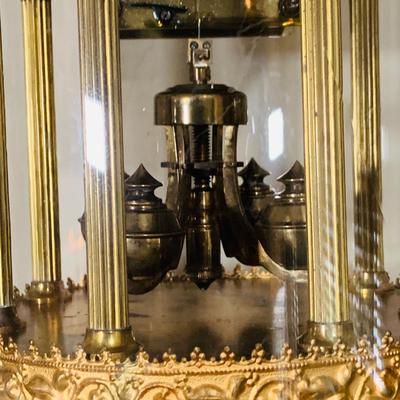 LOT 318: Set of Three (3) Large 400 Day Brass Anniversary Clocks