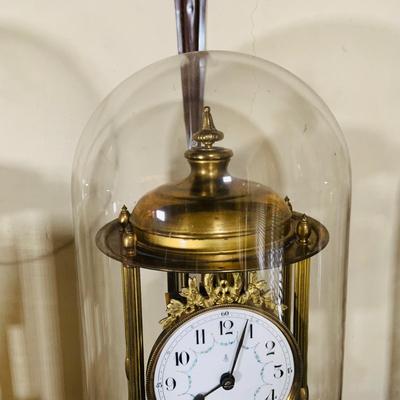 LOT 318: Set of Three (3) Large 400 Day Brass Anniversary Clocks