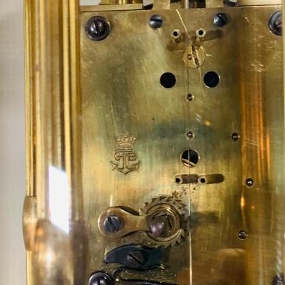 LOT 318: Set of Three (3) Large 400 Day Brass Anniversary Clocks