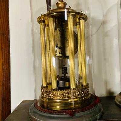 LOT 318: Set of Three (3) Large 400 Day Brass Anniversary Clocks