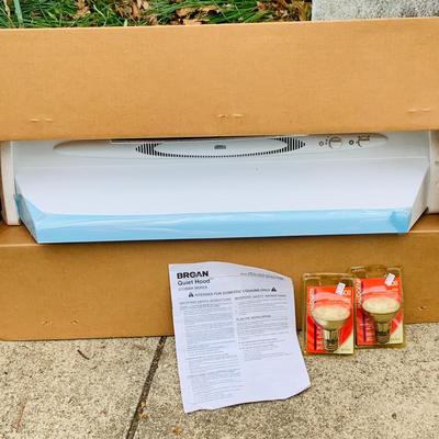 LOT 324: Broan 4000 - 30” White Range Hood In Original Box