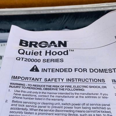 LOT 324: Broan 4000 - 30” White Range Hood In Original Box