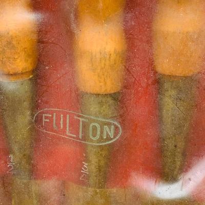 LOT 352: Dietzgen Drafting Set (not complete) Drill Bits, Fulton Carving Tools, Hand Crank Grinder, Clamp and Level