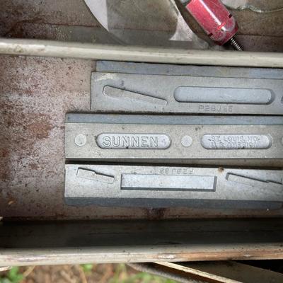 LOT 354: Heavy Duty Metal Tool Box with Tools