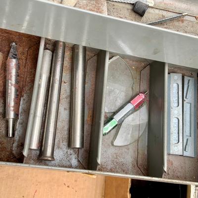 LOT 354: Heavy Duty Metal Tool Box with Tools