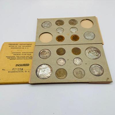 LOT 356: US Mint 1968 Coin Set, 1956 Coin Sets (not complete) and