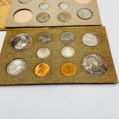 LOT 356: US Mint 1968 Coin Set, 1956 Coin Sets (not complete) and