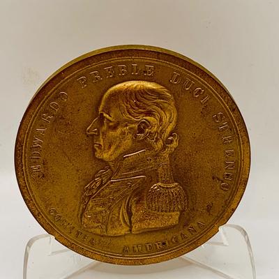 LOT 357: Set of Six(6) Bronze Medals/ Medallions - Lincoln and Military Figures