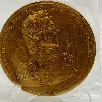 LOT 357: Set of Six(6) Bronze Medals/ Medallions - Lincoln and Military Figures