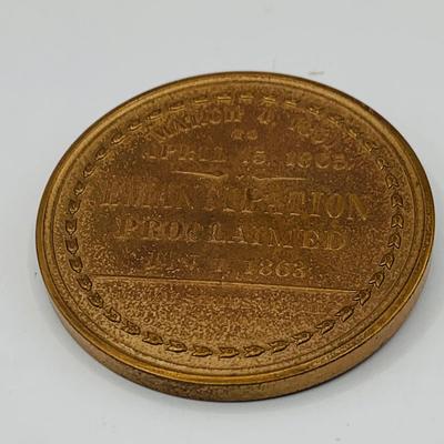 LOT 358: Set of Six (6) Tokens/ Medals - James Madison, Hunting Club, `Numismatics Assoc., Lincoln and More