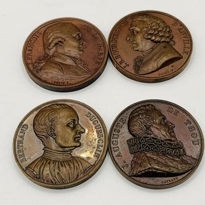 LOT 359: Set of Four(4) 19th Century Bronze Medals
