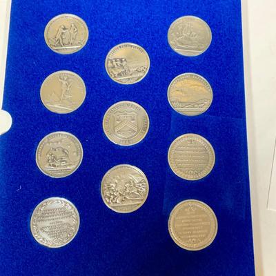 LOT 385: Collection of Medals Commemorating Battles of the American Revolution from 1973