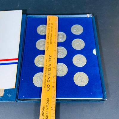 LOT 387: Collection of Medals Commemorating Battles of the American Revolution from 1973