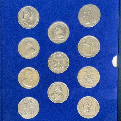 LOT 387: Collection of Medals Commemorating Battles of the American Revolution from 1973