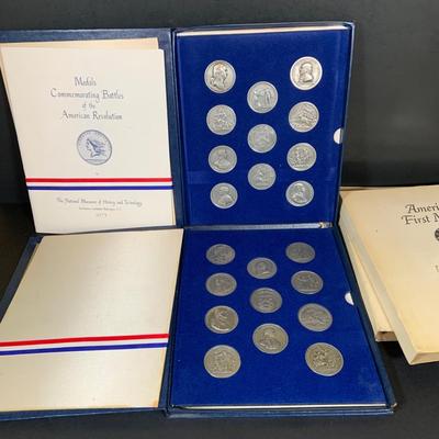 LOT 387: Collection of Medals Commemorating Battles of the American Revolution from 1973
