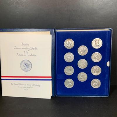 LOT 387: Collection of Medals Commemorating Battles of the American Revolution from 1973