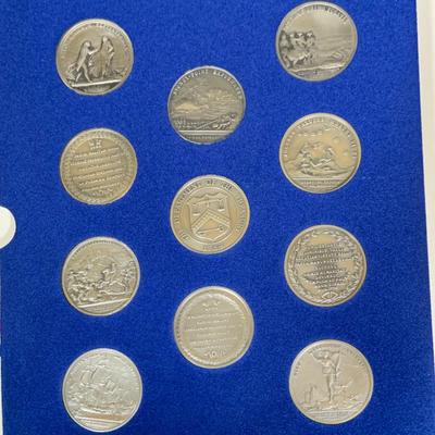 LOT 387: Collection of Medals Commemorating Battles of the American Revolution from 1973
