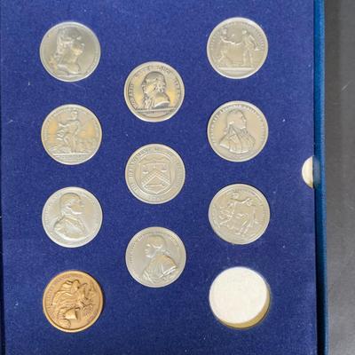 LOT 388: Collection of Medals Commemorating Battles of the American Revolution from 1973