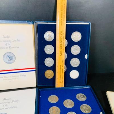 LOT 388: Collection of Medals Commemorating Battles of the American Revolution from 1973