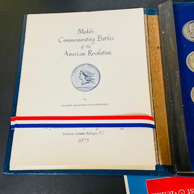 LOT 389: Collection of Medals Commemorating Battles of the American Revolution from 1973