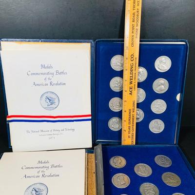 LOT 389: Collection of Medals Commemorating Battles of the American Revolution from 1973