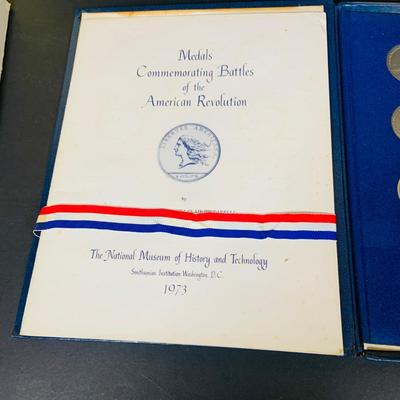 LOT 389: Collection of Medals Commemorating Battles of the American Revolution from 1973