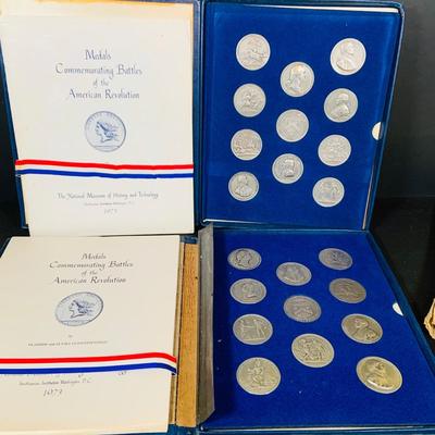 LOT 389: Collection of Medals Commemorating Battles of the American Revolution from 1973