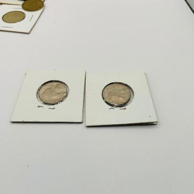 LOT 401: Collection of Novelty Coins and Tokens Including Two Headed Nickels and Much More