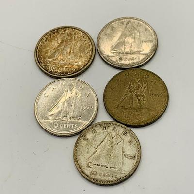 LOT402: Canadian Coins Including 1922 Counterfeit Nickel, 1920 Penny and Much More