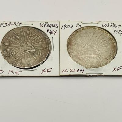 LOT 403: Collection of Vintage Coins From Mexico