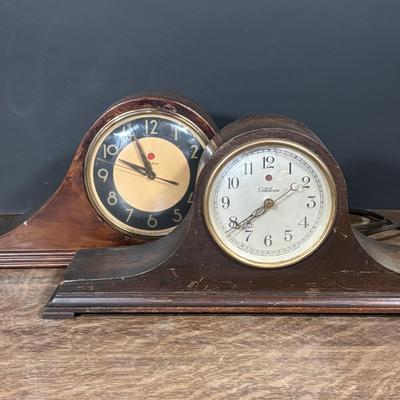 LOT 432: Vintage Telechron Electric Mantel Clocks