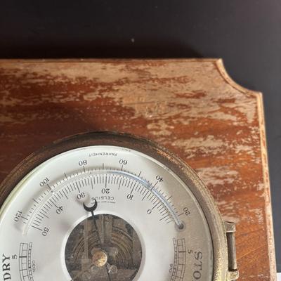 LOT 433: Vintage Schatz Precision Barometer & Swift 8-Day, Jeweled Ships Clock