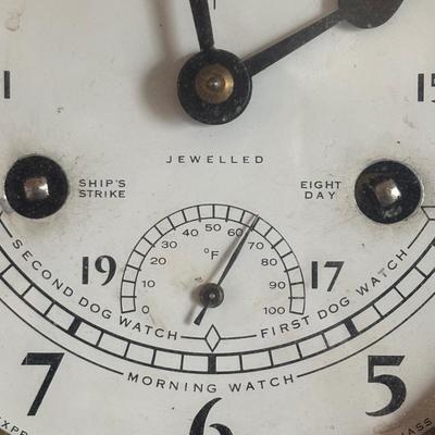 LOT 433: Vintage Schatz Precision Barometer & Swift 8-Day, Jeweled Ships Clock