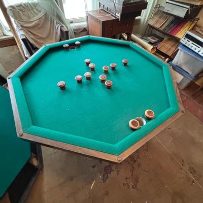 LOT 435: Game Table: 3 in 1 Bumper Pool, Poker & Card