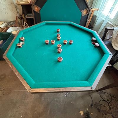 LOT 435: Game Table: 3 in 1 Bumper Pool, Poker & Card