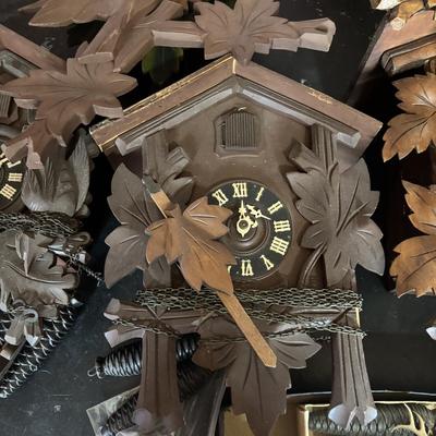 LOT 436: As Found Cuckoo Clocks & Parts