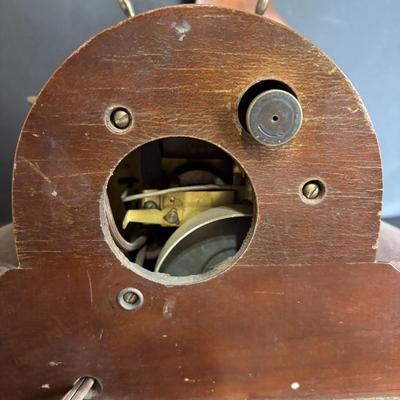 LOT 630: Vintage Schatz Anniversary Clock, Vintage Telechron Ships Bell Clock & Made in Western Germany Banjo Style Barometer