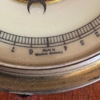 LOT 630: Vintage Schatz Anniversary Clock, Vintage Telechron Ships Bell Clock & Made in Western Germany Banjo Style Barometer