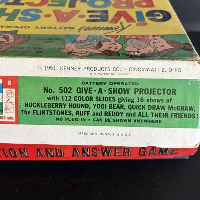 LOT 439: Vintage Kenner's Give a Show Projector, Electric EDU-QUIZ Vintage Educational Jacmar Game, 45 Jungle Book Records & More