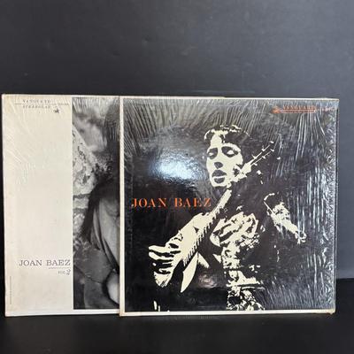 LOT 440: Vintage Joan Baez Collection: LP's & 45's, Songbook, People Magazine, Souvenir Program & Camden County 1967...