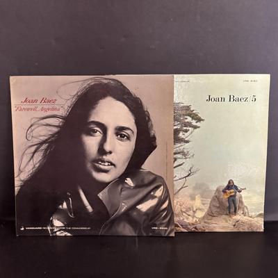 LOT 440: Vintage Joan Baez Collection: LP's & 45's, Songbook, People Magazine, Souvenir Program & Camden County 1967...