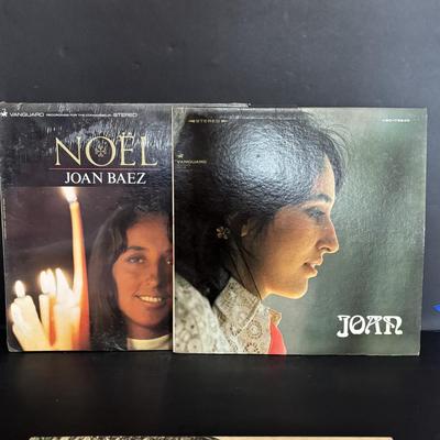LOT 440: Vintage Joan Baez Collection: LP's & 45's, Songbook, People Magazine, Souvenir Program & Camden County 1967...