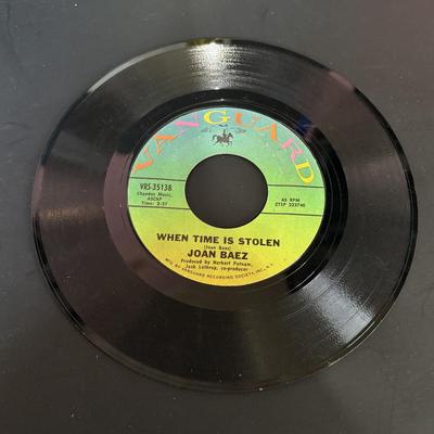 LOT 440: Vintage Joan Baez Collection: LP's & 45's, Songbook, People Magazine, Souvenir Program & Camden County 1967...