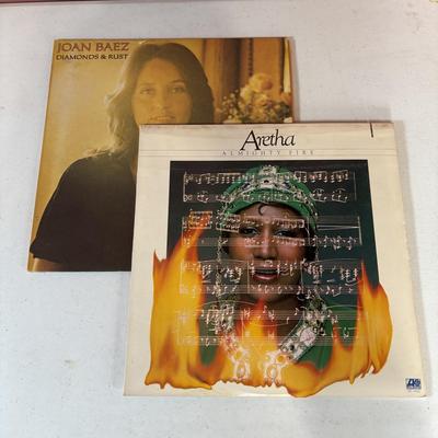 LOT 443: Ladies of Music & Entertainment LP Collection: Cher, Bette Midler, Aretha Franklin,Phobe Snow, Maria Muldaur, Yoko Ono,...