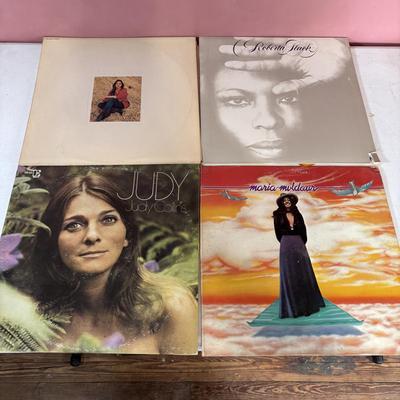 LOT 443: Ladies of Music & Entertainment LP Collection: Cher, Bette Midler, Aretha Franklin,Phobe Snow, Maria Muldaur, Yoko Ono,...