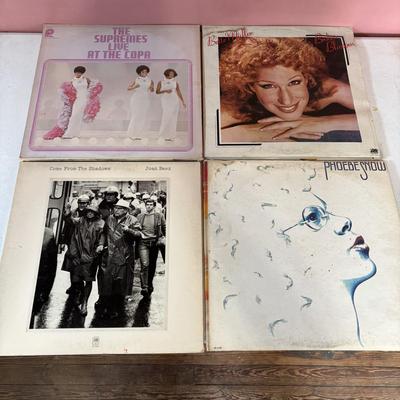 LOT 443: Ladies of Music & Entertainment LP Collection: Cher, Bette Midler, Aretha Franklin,Phobe Snow, Maria Muldaur, Yoko Ono,...