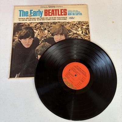 LOT 445: Vintage LPs: Concert for Bangladesh LP: George Harrison & Friends, along w/ The Beatles Early Years & Let it Be &...