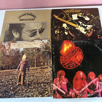 LOT 446: LP Collection of ZZ Top, Mott the Hoople, Jethro Tull, Duane Allman, Elton John, The Allman Brothers, Derek & The Dominos...