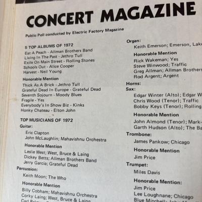 LOT 447: Concert Magazine Anniversary Issue & Classic, Rock LPs: Led Zepplin, Pink Floyd, Aerosmith, Lynyrd Skynyrd, Cheap Trick,...
