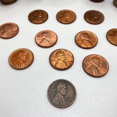 LOT 465: Large Collection of Vintage Pennies - Wheat and More